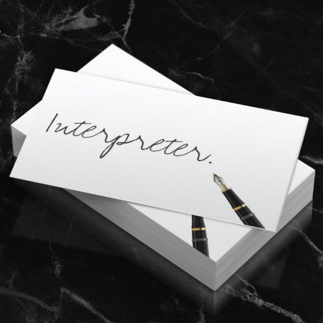 Free Handwriting Script Interpreter Business Invitations