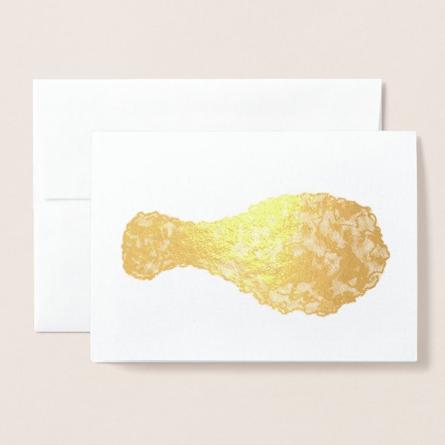 Fried Chicken Leg Drumstick Soul Food Cooking Foil Invitations