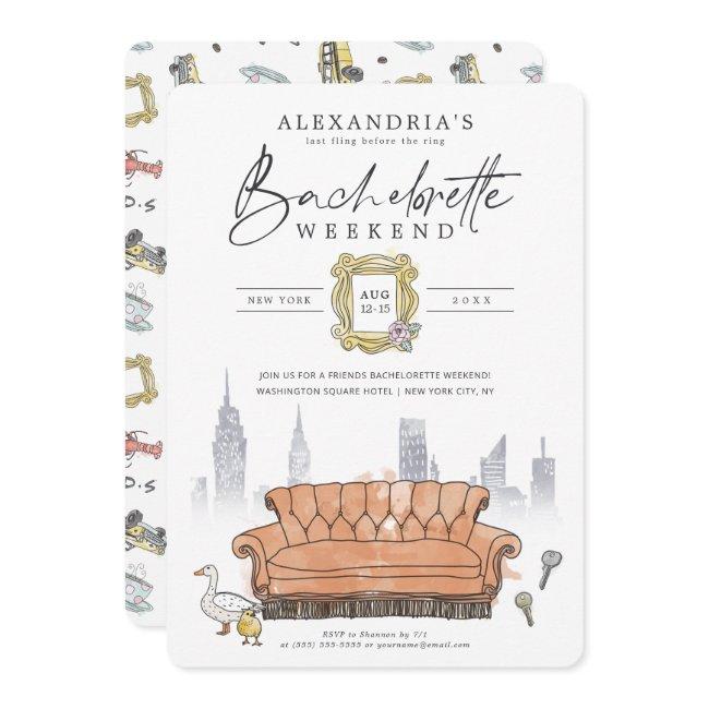 Friends™ | Last Fling Before The Ring Bachelorette Invitation