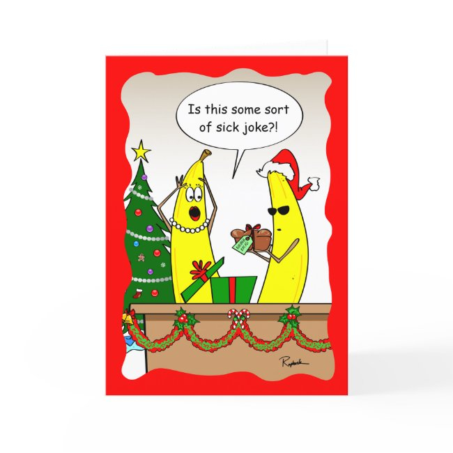 Funny Banana Christmas Invitations - Custom Holiday Invitations