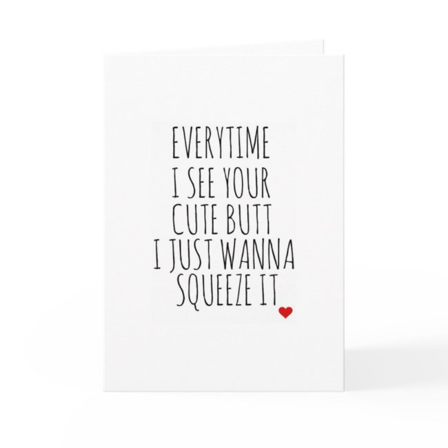 Funny Birthday Cute Butt Love Bestselling Holiday Invitations