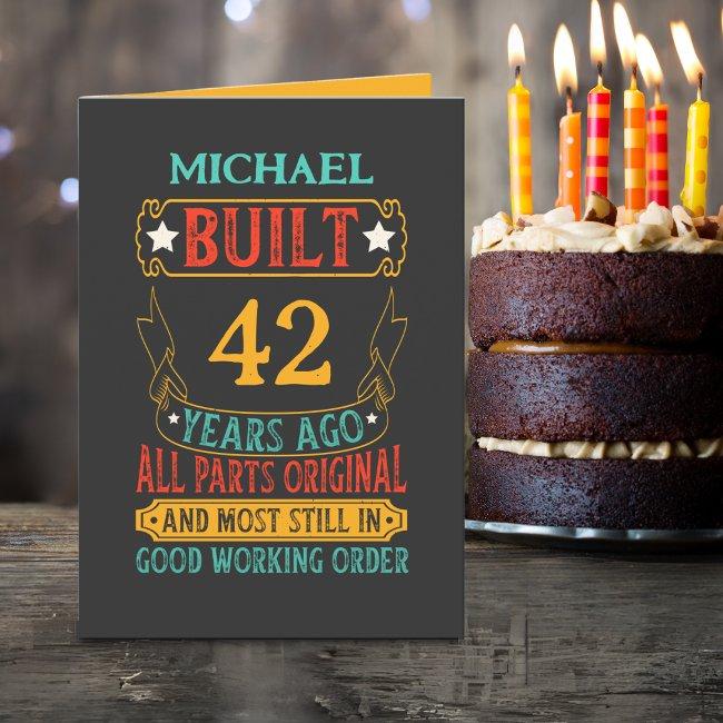Funny Custom Name And Years Birthday Invitations