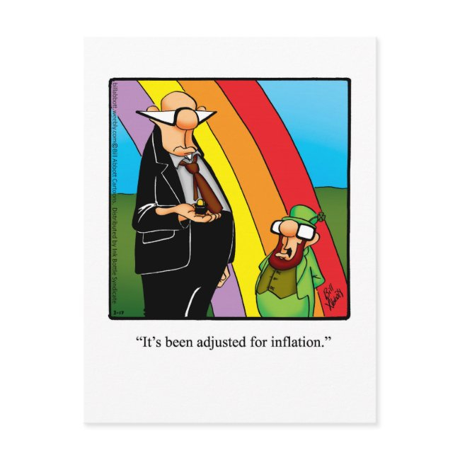 Funny Inflation Humor Postinvitations
