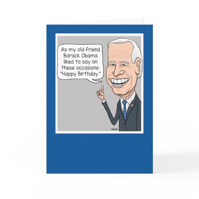 Funny Joe Biden And His Friend Obama Birthday Invitations