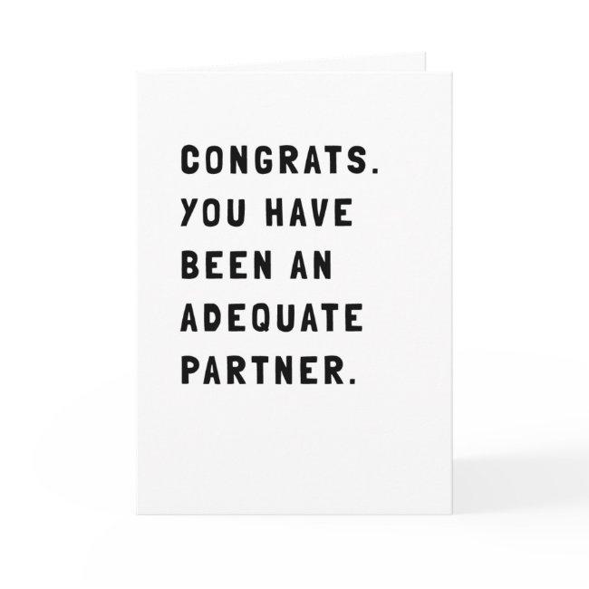 Funny Sarcastic Black And White Text Greeting Invitations