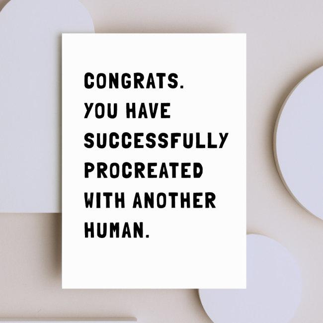 Funny Sarcastic New Baby Invitations