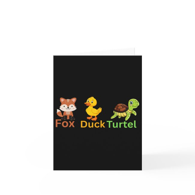 Funny Trump Subtle Fox Duck Turtle Cute Animal 1 Invitations