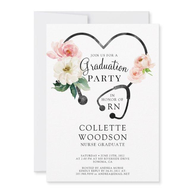Future Nurse Graduation Stethoscope Invitation