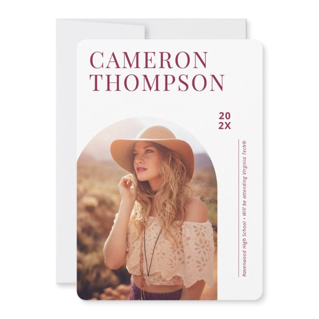 Future Virginia Tech Grad | Photo Arch Invitation