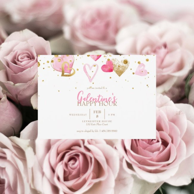 Galentine's Happy Hour Invitation
