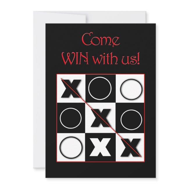 Game Night Invitations - Win With Us