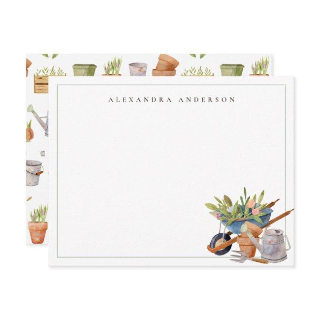 Gardening Tools Personal Stationery Note Invitations