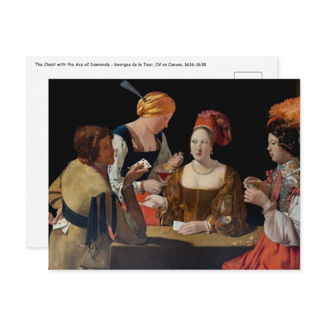 Georges De La Tour - Cheat With Ace Of Diamonds Postinvitations