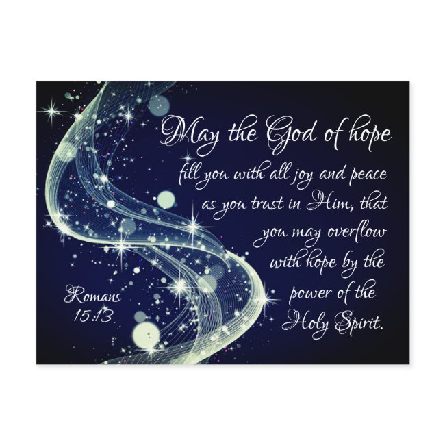 God Of Hope, Romans 15:13 Bible Verse Postinvitations
