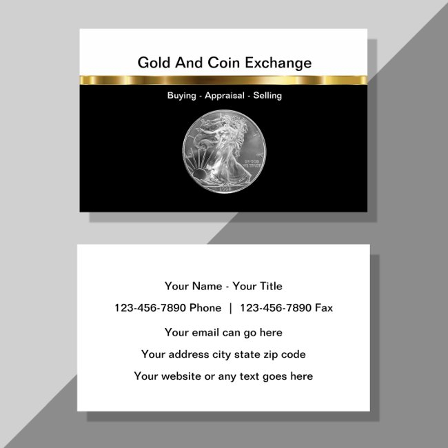 Gold And Coin Collecting Business Invitations