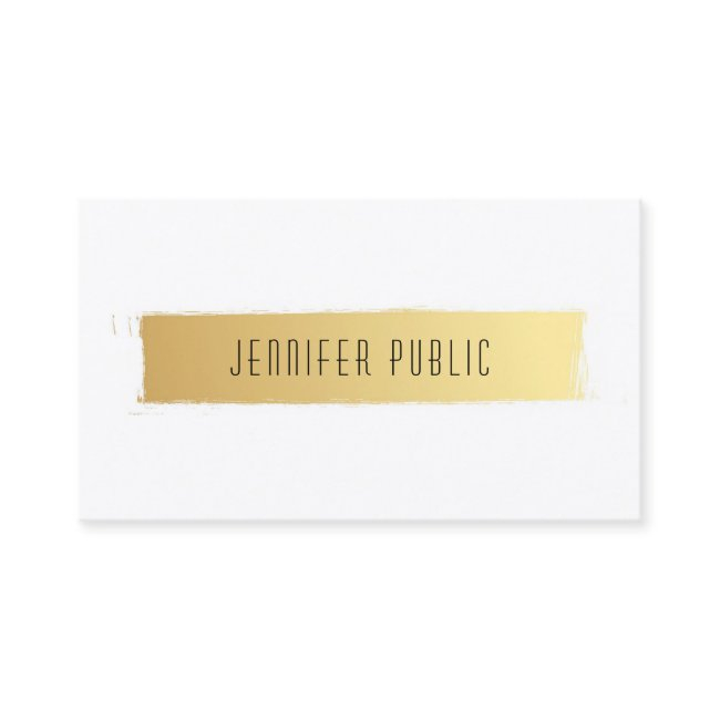 Gold White Luxurious Modern Professional Template Business Invitations