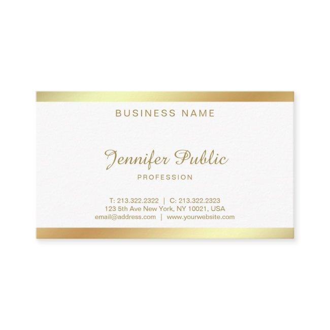 Golden Script Calligraphy Graceful Clean Plain Business Invitations