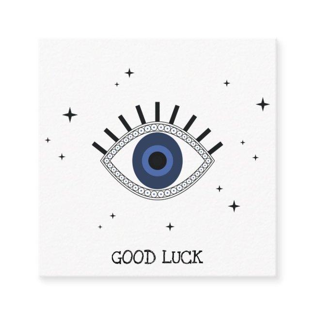 Good Luck Blue Eye Talisman Greek Tradition Enclosure Invitations