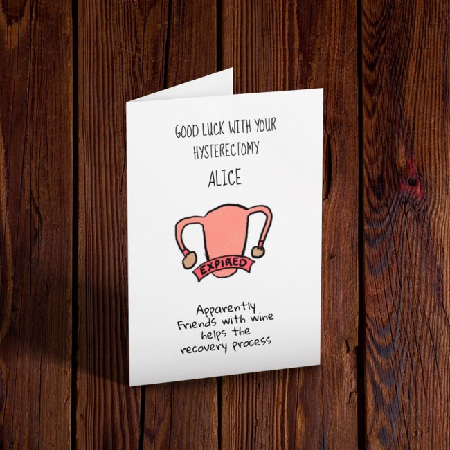 Good Luck Hysterectomy Recovery Invitations