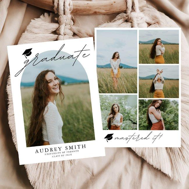 Graduate Mastered It Graduation Announcement