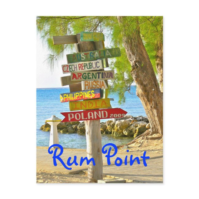 Grand Cayman Island, Rum Point, Postinvitations