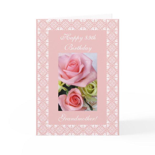 Grandma's 89th Birthday - Rose Invitations