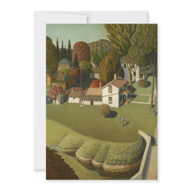 Grant Wood - The Birthplace Of Herbert Hoover Invitation