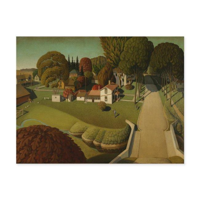 Grant Wood - The Birthplace Of Herbert Hoover Postinvitations