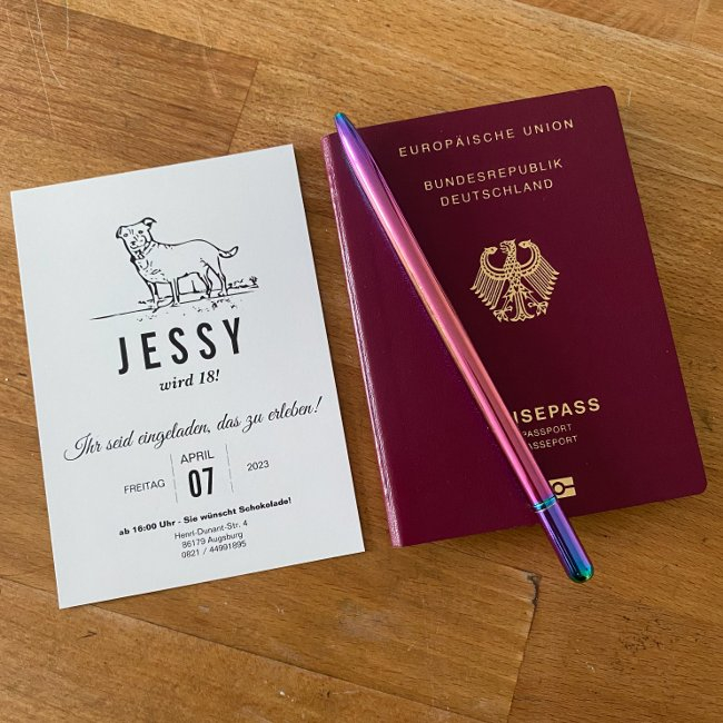 Great Dane Birthday Invitation