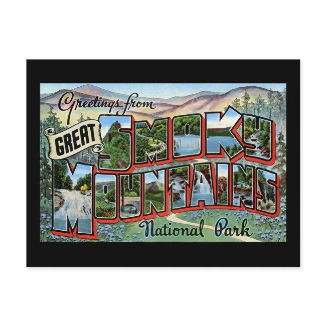 Greetings From Great Smokey Mountains Postinvitations