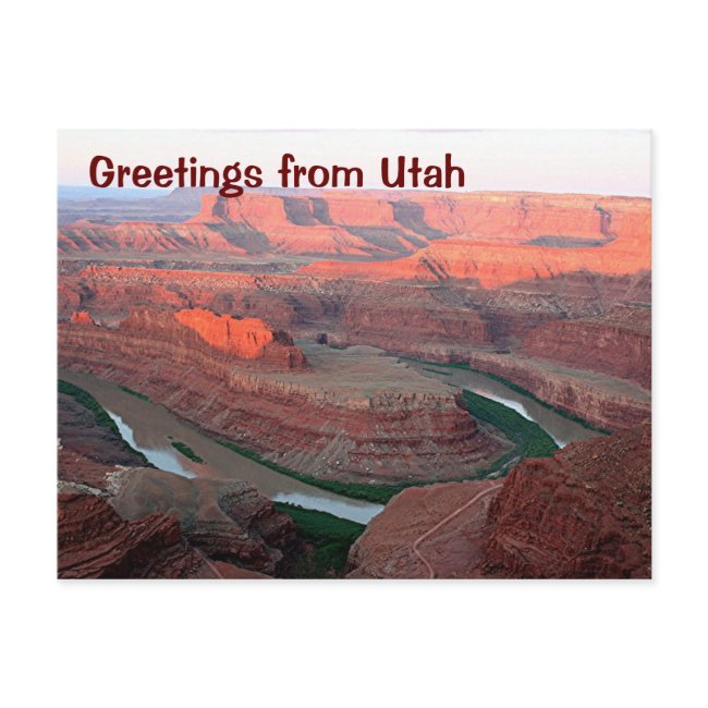 Greetings From Utah: Dead Horse Point State Park 3 Postinvitations