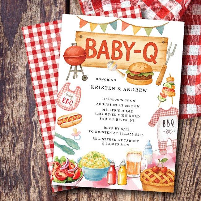 Grillin And Chillin Baby Shower Invitation