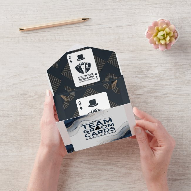 Groomsman Draft Trading Invitations, Groomsmen Proposal All In One Invitation