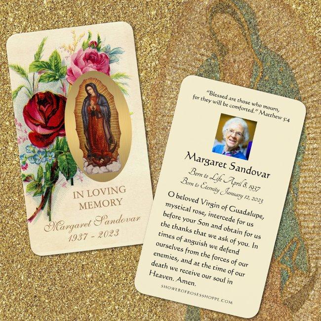 Guadalupe Funeral Catholic Prayer Invitations