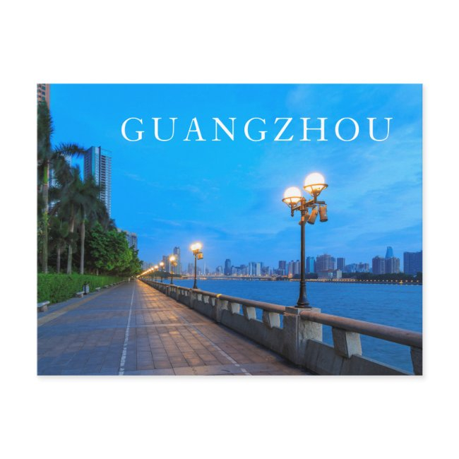 Guangzhou City Waterfront Postinvitations