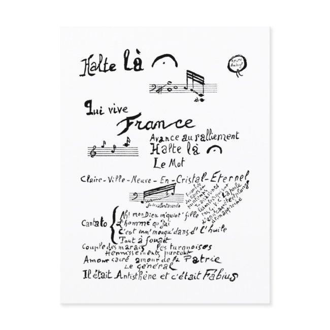 Guillaume Apollinaire, Venu De Dieuze Postinvitations