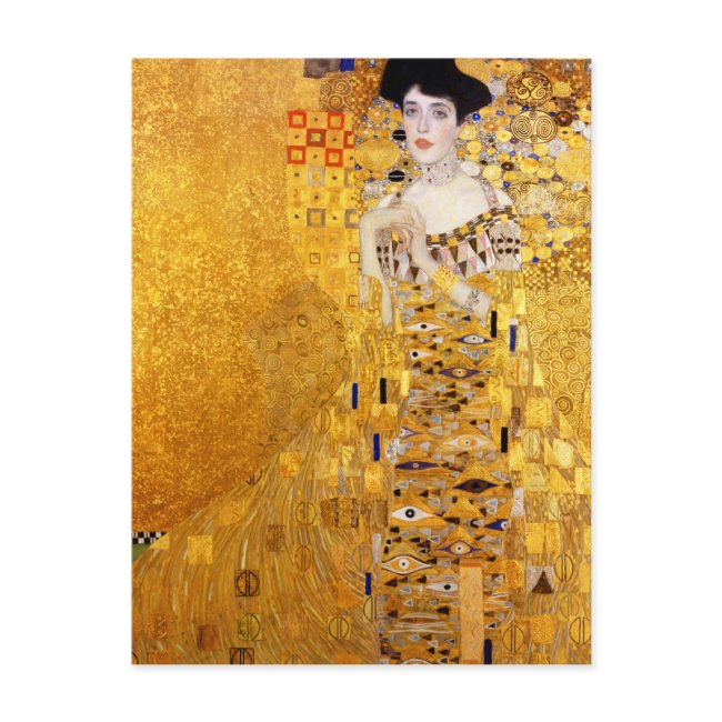 Gustav Klimt Portrait Of Adele Bloch-bauer I Postinvitations