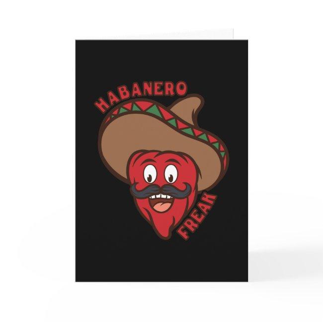 Habanero Freak Chili Comic Food Spiciness Funny Invitations