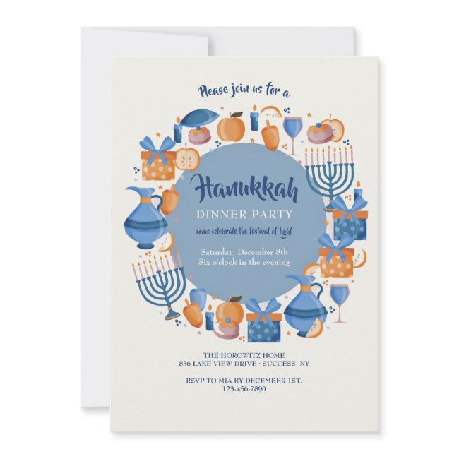Hanukkah Party Invitation