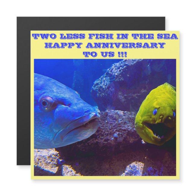 Happy Anniversary Cruise Ship Door Magnet
