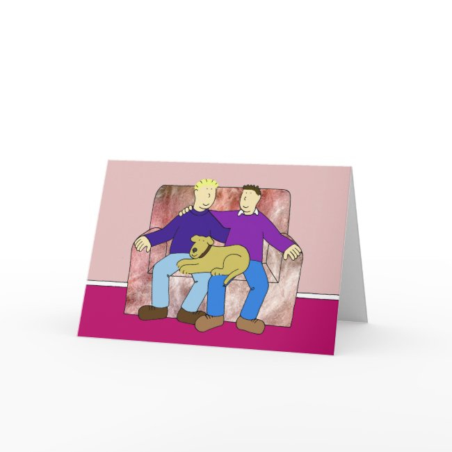 Happy Anniversary For Male Couple Invitations