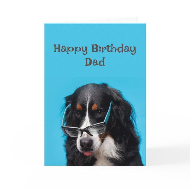 Happy Birthday Dad Funny Dog Party Time! Invitations