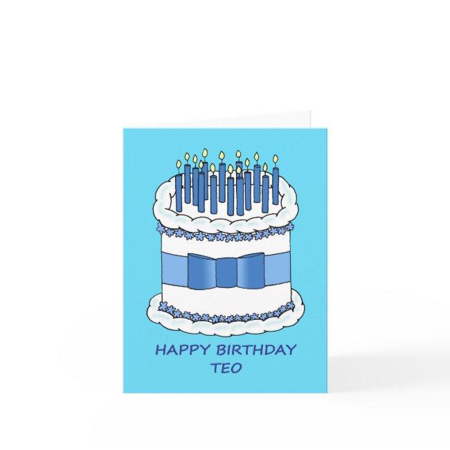 Happy Birthday Teo Invitations