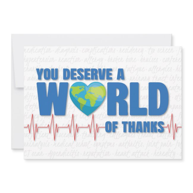 	Happy Doctors Day You Deserve A World Of Thanks Invitations
