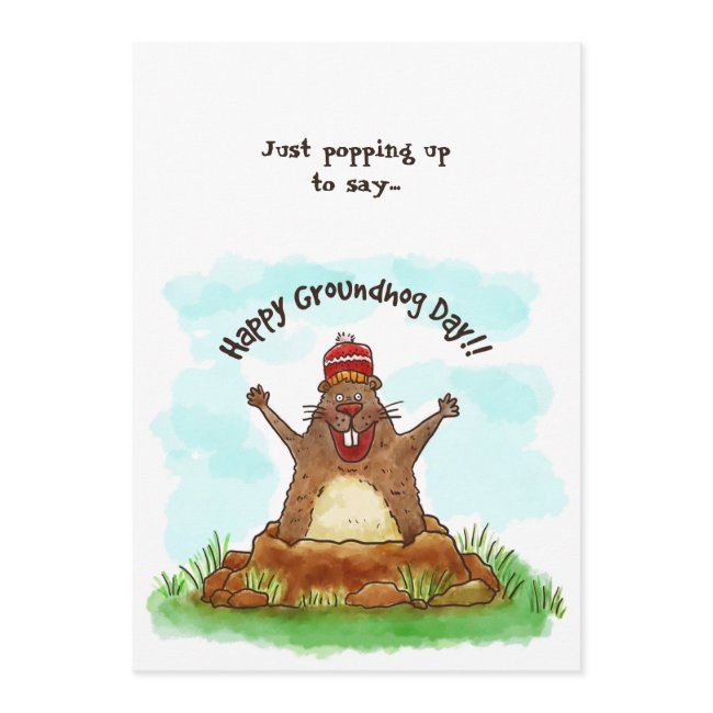 Happy Groundhog Day Invitations
