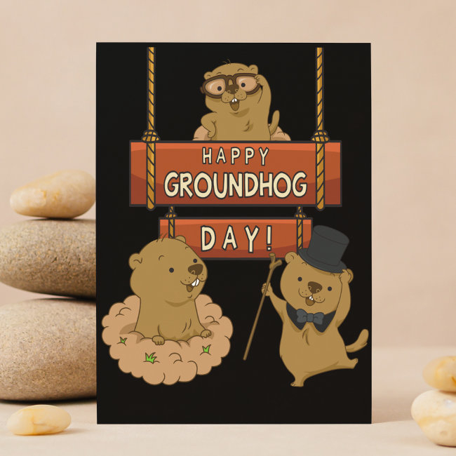 Happy Groundhog Day Postinvitations