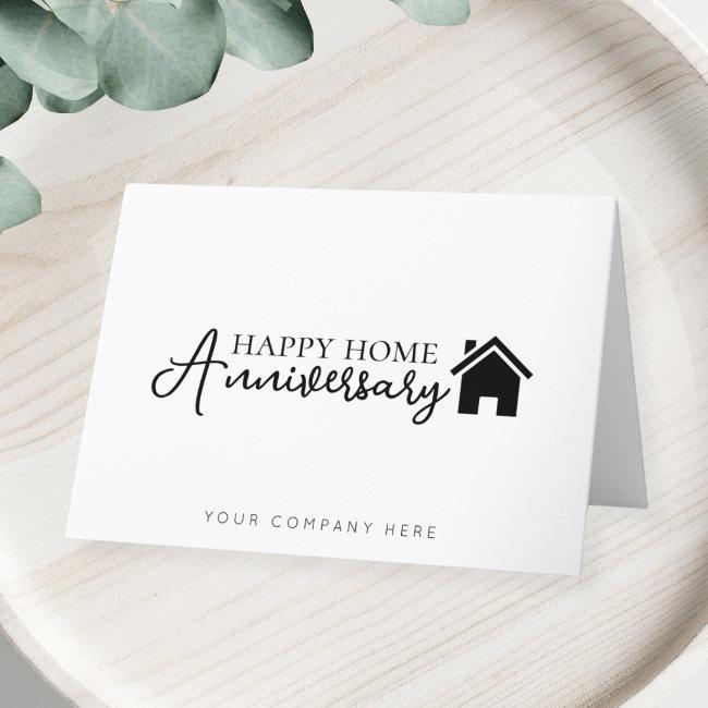 Happy Home Anniversary Real Estate Thank You Invitations