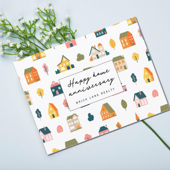 Happy Home Anniversary Realty Postinvitations