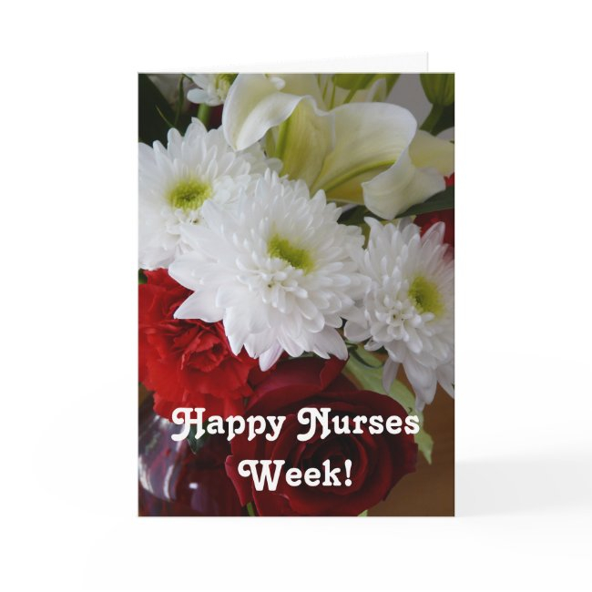 Happy Nurses Week!-pretty Floral Bouquet Invitations