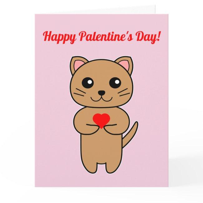 Happy Palentine's Day! - Pink Background Invitations